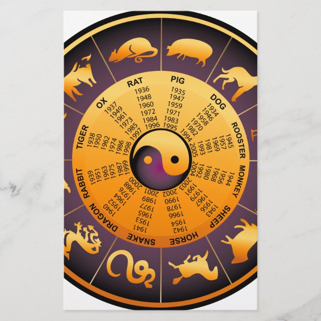 Papelería Animal Yin Yang (Anverso)
