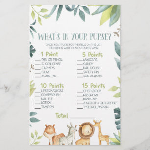Papelería Animal zoológico de Safari que está en el juego de