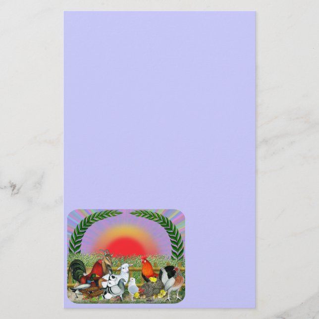 Papelería Animales de granja (Anverso)