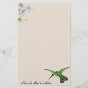 Papelería Animales de la fauna de las flores de los pájaros
