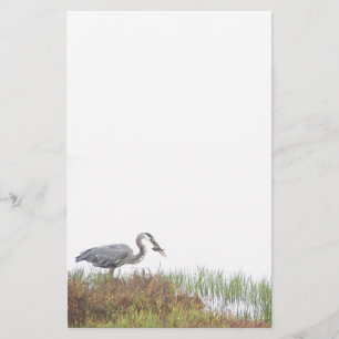 Papelería Animales de la fauna de los pájaros de la garza d