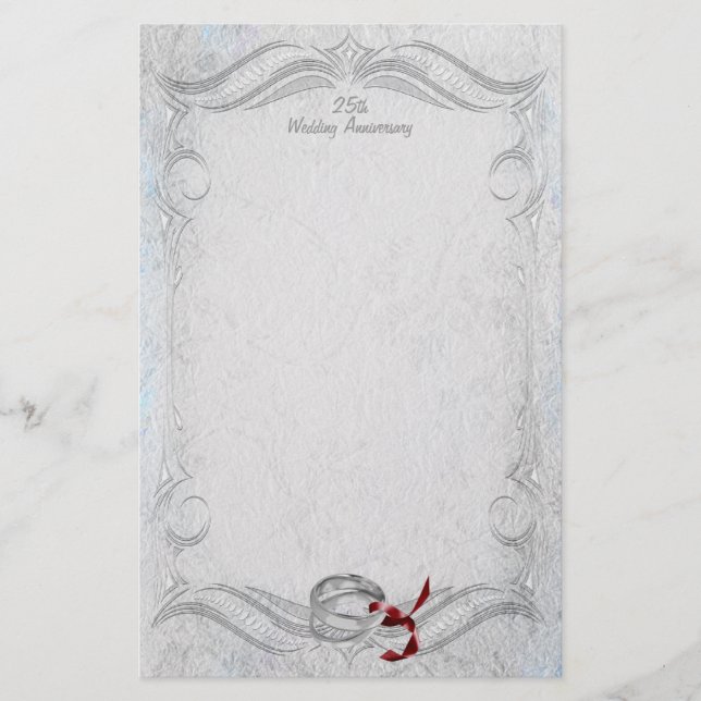 Papelería Aniversario de Plata (Anverso)