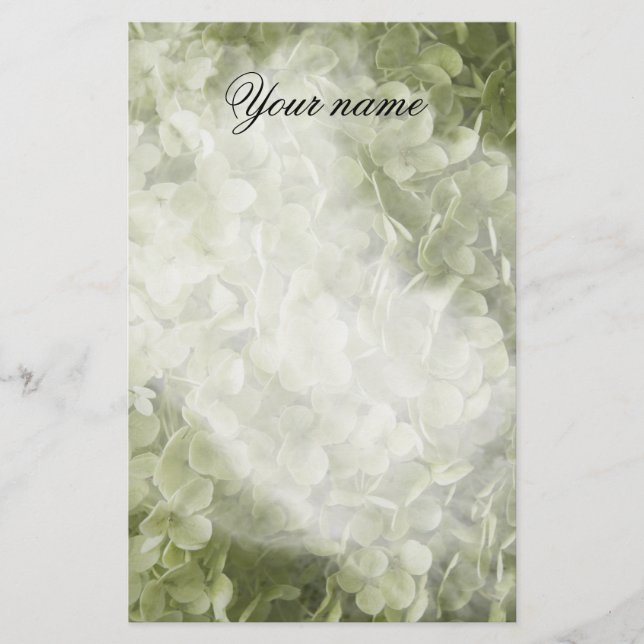 Papelería Annabelle Hydrangea Flower (Anverso)