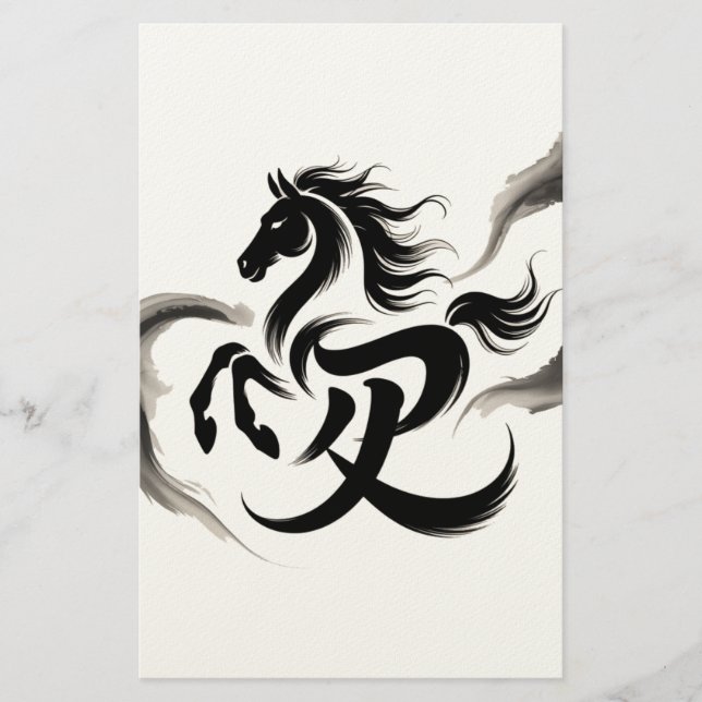 Papelería Año del caballo 2026 (Anverso)