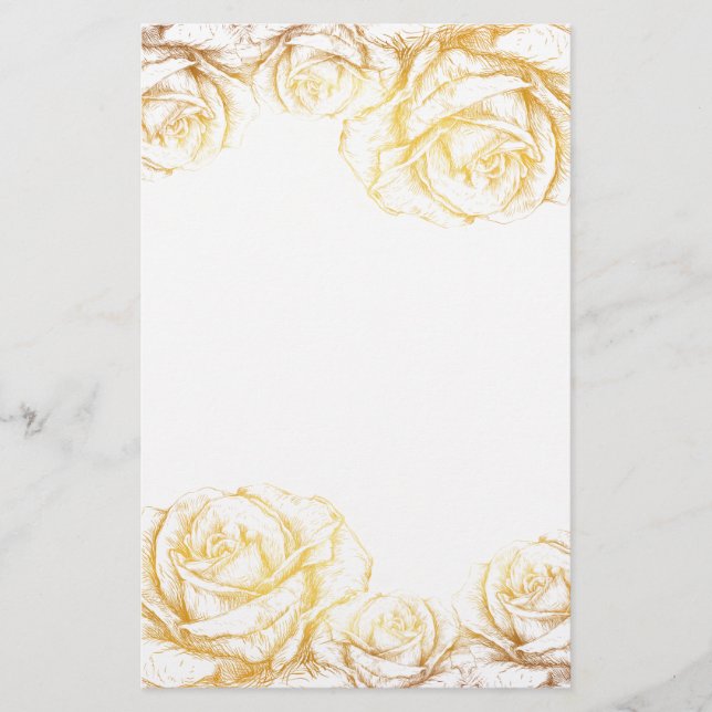 Papelería Antecedentes personalizados Rosas de cosecha Flora (Anverso)