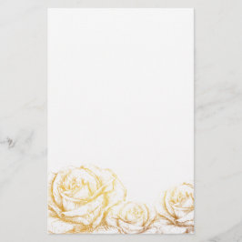 Papelería Antecedentes personalizados Rosas de cosecha Flora