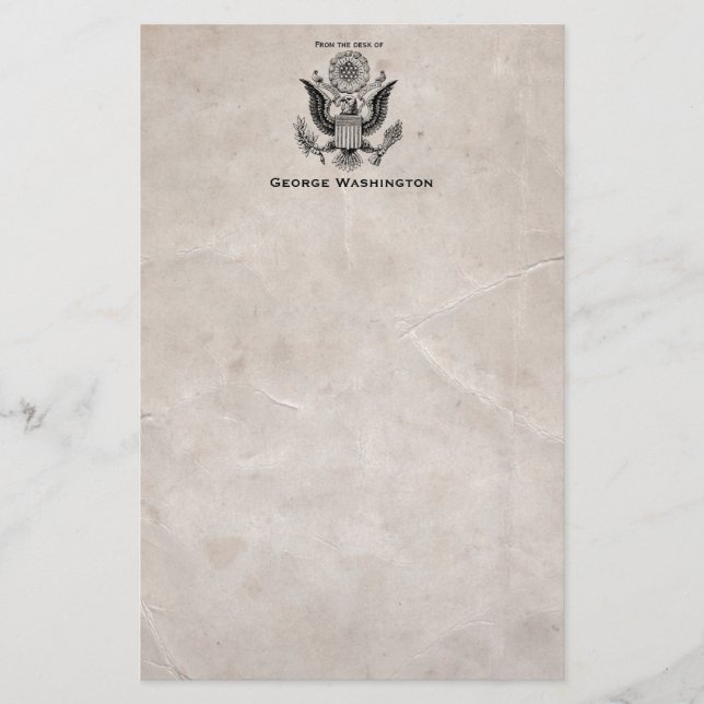 Papelería Antiguo estacionamiento de escudo de armas america (Anverso)