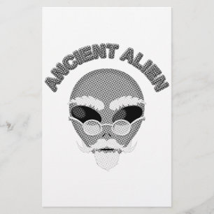 Papelería Antiguo periódico Alien Head
