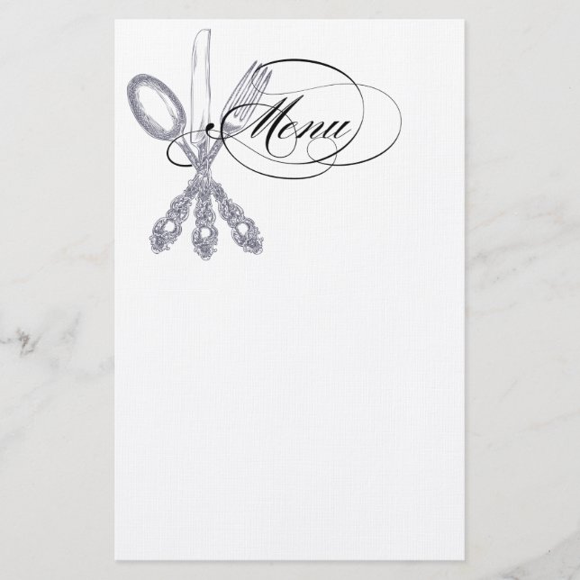 Papelería Antiguo Silverware (Anverso)