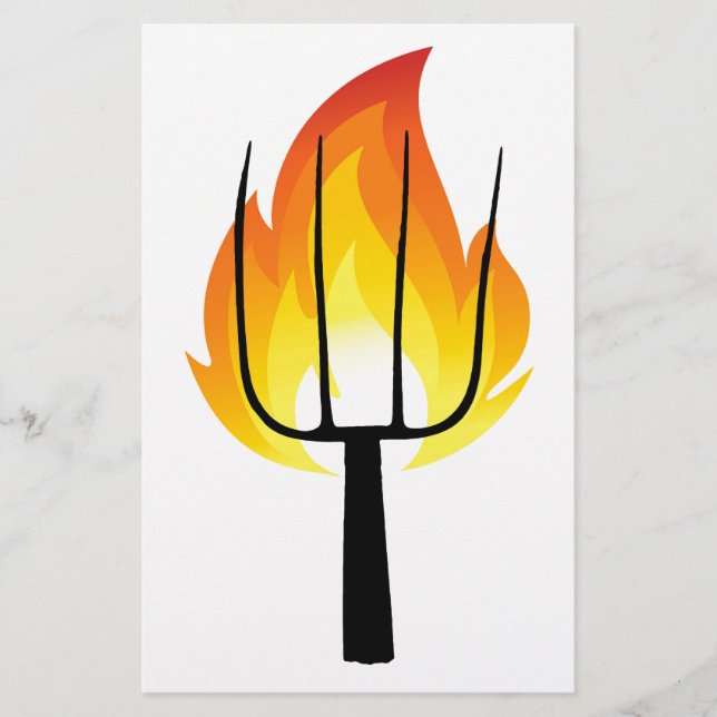 Papelería Antorcha y horquilla (Anverso)