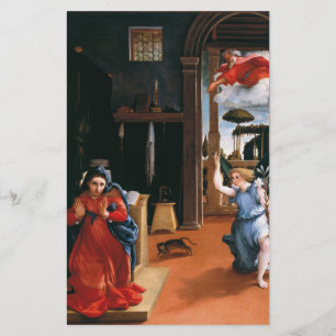 Papelería ANUNCIACIÓN RECANATI por LORENZO LOTTO Floral