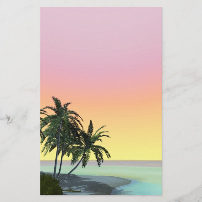 Papelería apetitoso desierto Island Stationery (Anverso)