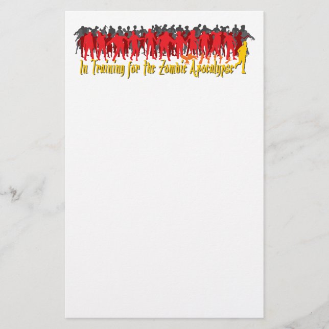 Papelería Apocalipsis del zombi (Anverso)