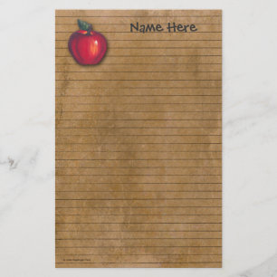 Papelería Apple rojo Brown