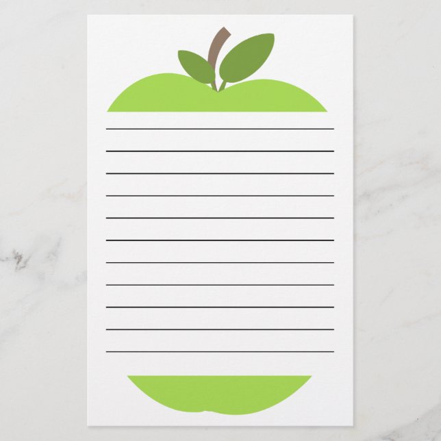 Papelería Apple verde alineó los efectos de escritorio (Anverso)