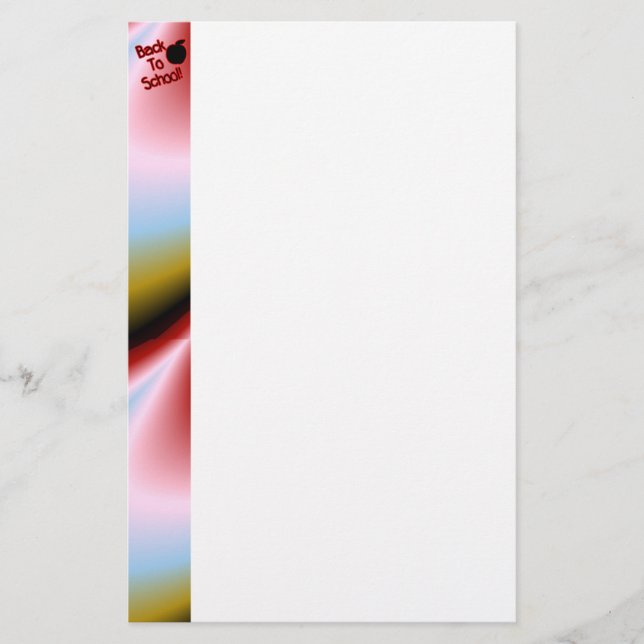 Papelería Apple y volver a la escuela - (Anverso)