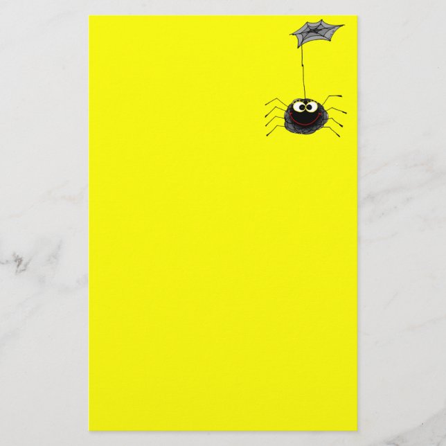Papelería Araña divertida (Anverso)