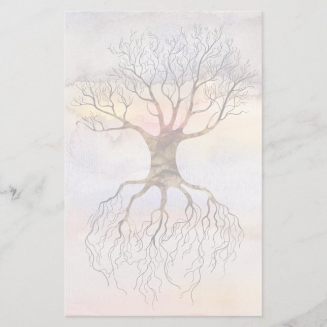 Papelería Árbol contra el cielo (Anverso)