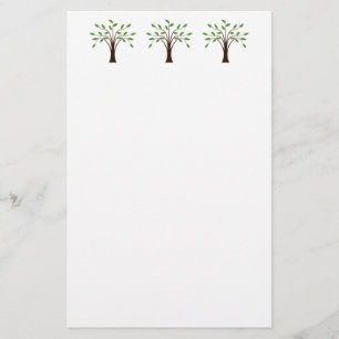 Papelería Árbol de los árboles simples de la vida en