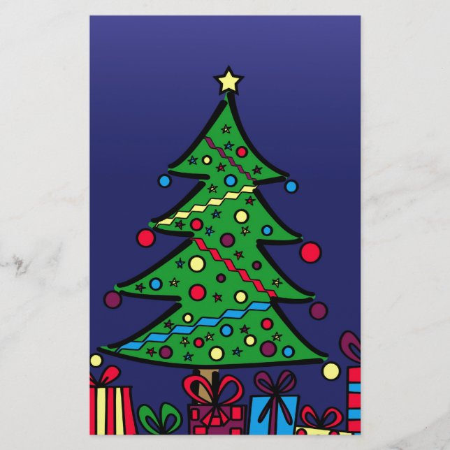 Papelería árbol de Navidad (Anverso)