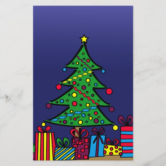 Papelería árbol de Navidad (Anverso)