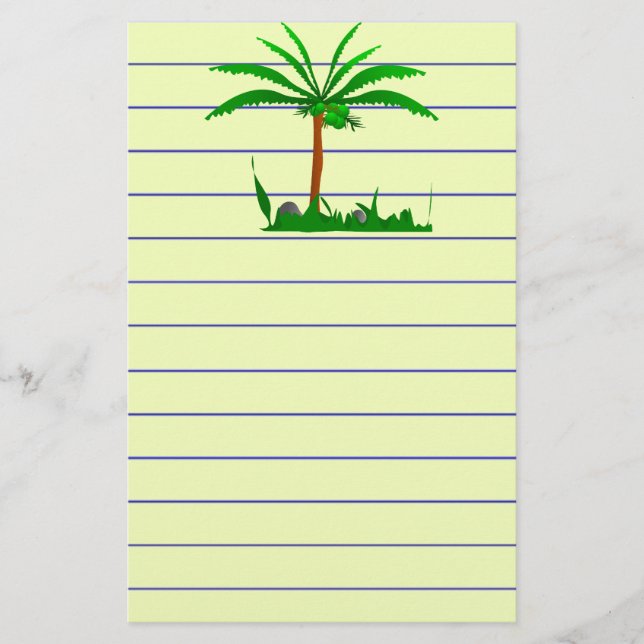 Papelería Árbol de palma (Anverso)
