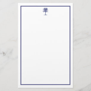Papelería Árbol de palma azul