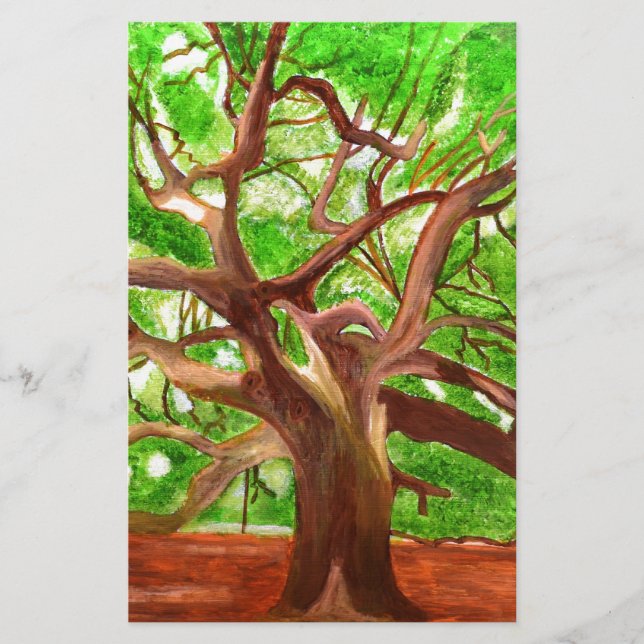 Papelería Árbol de roble (Anverso)