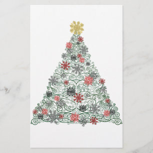 Papelería Árbol de Swirly adornado