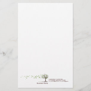 Papelería Árbol del viento del zen con efectos de escritorio