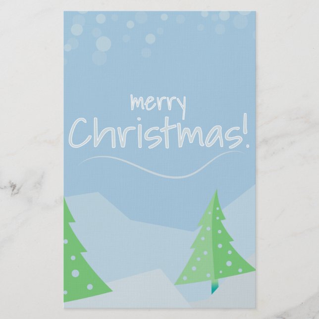 Papelería Árboles de Navidad (Anverso)