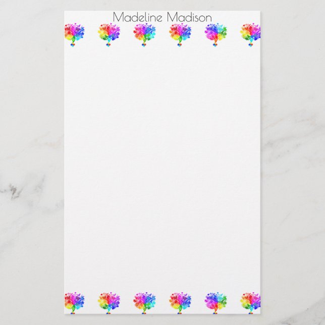 Papelería Árboles del espectro autista (Anverso)