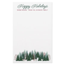Árboles rústicos del bosque Felices Fiestas