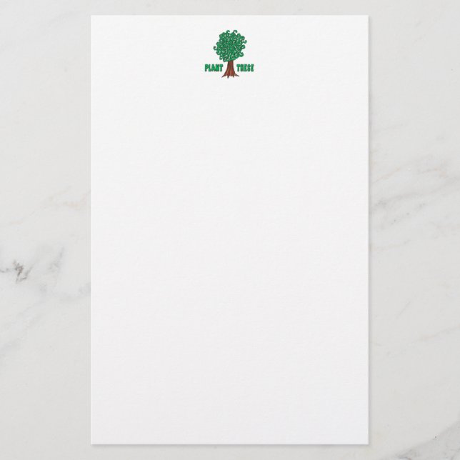 Papelería Árboles vegetales (Anverso)