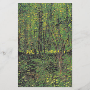 Papelería Árboles y maleza de Van Gogh