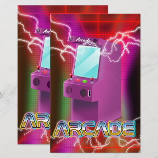 Papelería Arcade retro de los 80