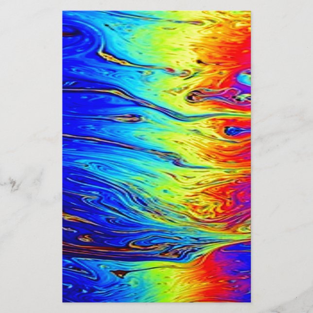 Papelería Arco de arcoiris deslumbrado bello (Anverso)