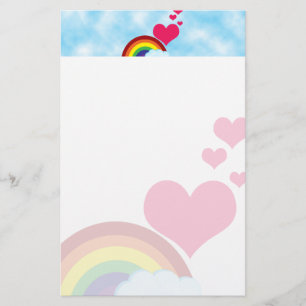 Papelería Arco iris del vintage