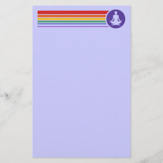 Papelería Arcoiris de yoga