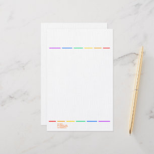Papelería Arcoíris minimalista