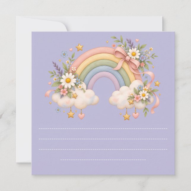 Papelería Arcoíris Pastel (Anverso)