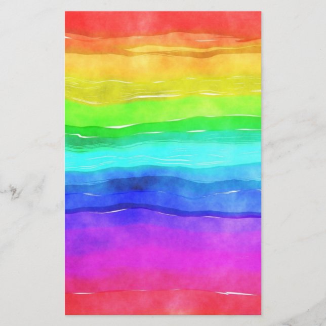 Papelería Arcoiris pintado (Anverso)