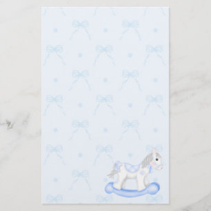 Papelería Arcos azules y piedras de caballo rocoso