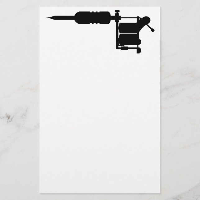 Papelería arma de tatuaje (Anverso)