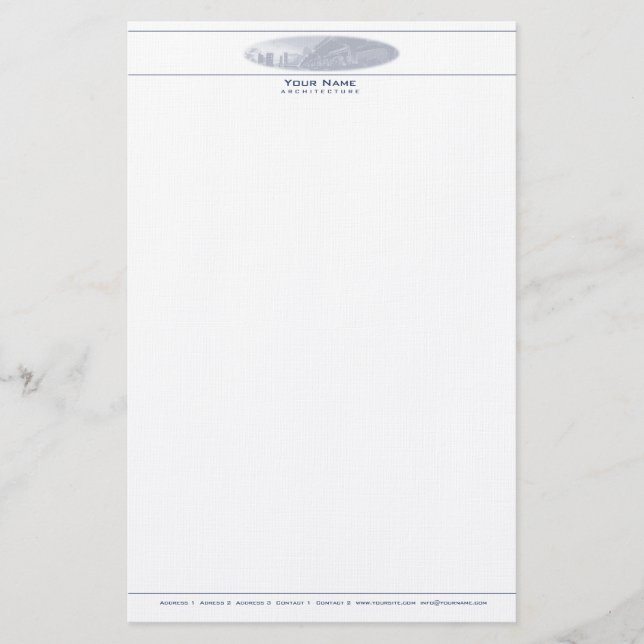 Papelería Arquitectura - Letterhead (Anverso)