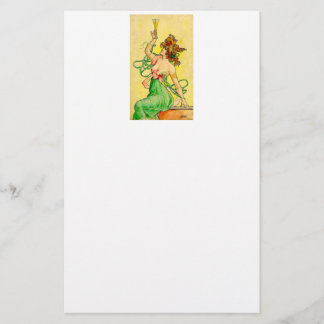 Papelería Art Nouveau Champaine Lady