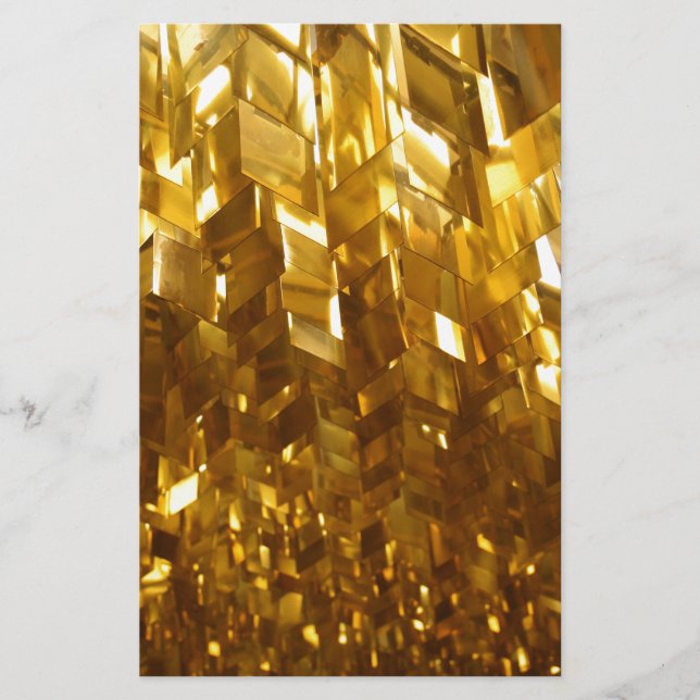 Papelería Arte abstracto del techo de oro (Anverso)