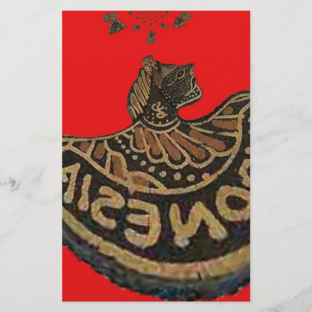 Papelería Arte cultural de mascota en la sombra de Japón en  (Anverso)