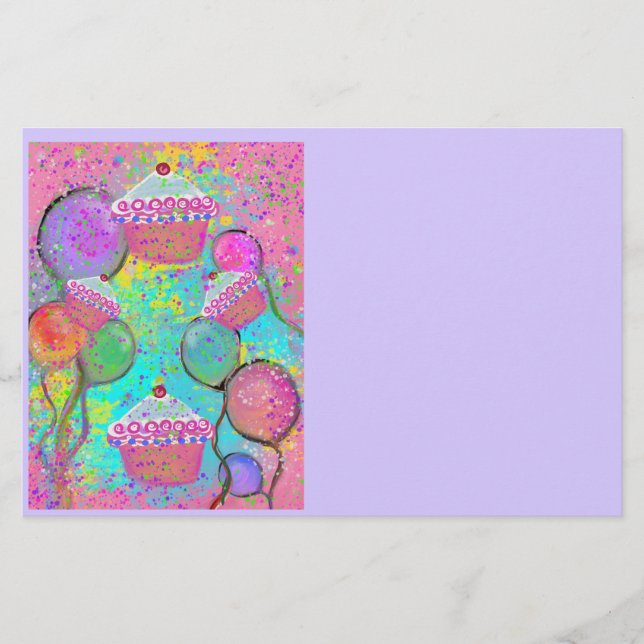 PAPELERÍA ARTE DE FIESTA DE CUMPLEAÑOS (Anverso)