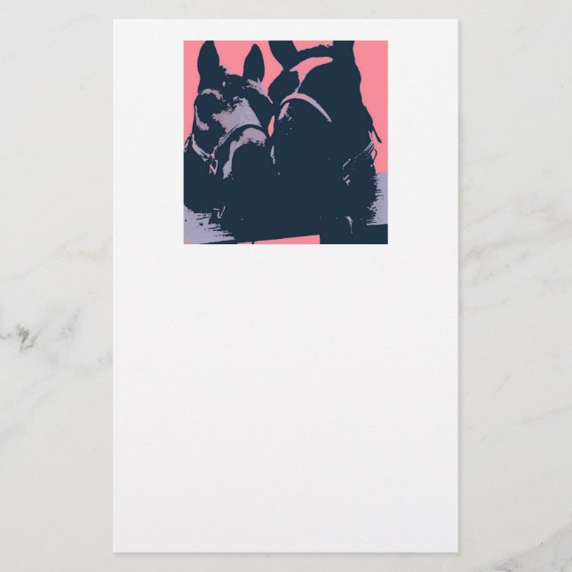 Papelería Arte de pop de caballo (Anverso)